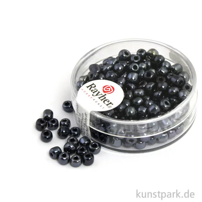 Artikelbild 1 des Artikels “Rocailles mit Silbereinzug - 4 mm - 17 g Dose | Blutstein“