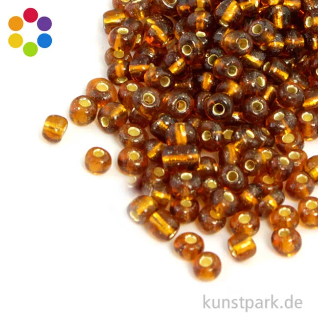 Artikelbild 1 des Artikels “Rocailles mit Silbereinzug - 4 mm - 17 g “