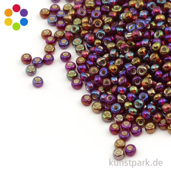 Artikelbild 1 des Artikels “Rocailles mit Silbereinzug & Rainbow - 2,6 mm - 17 g “