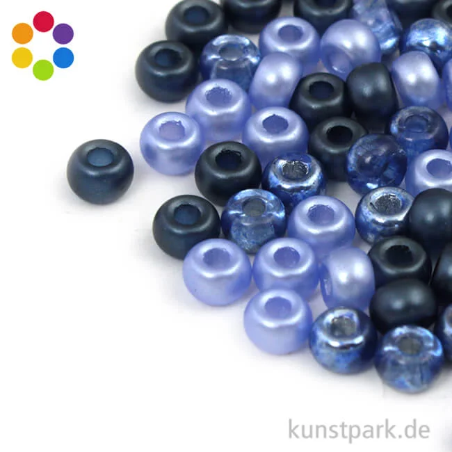 Artikelbild 1 des Artikels “Rocailles-MIX mit Großloch - 5,5 mm - 80 Stück “