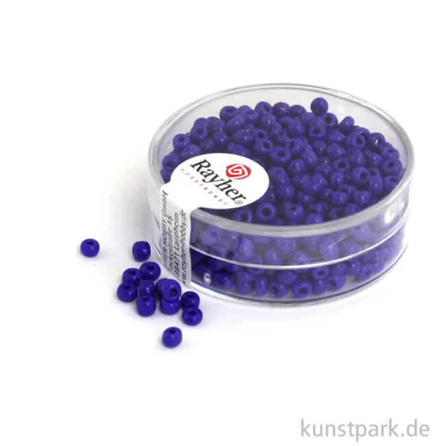 Artikelbild 1 des Artikels “Rocailles opak - 2,6 mm - 17 g Dose | Dunkelblau“