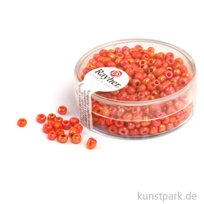 Artikelbild 1 des Artikels “Rocailles opak gelüstert - 2,6 mm - 17 g Dose | Orange“