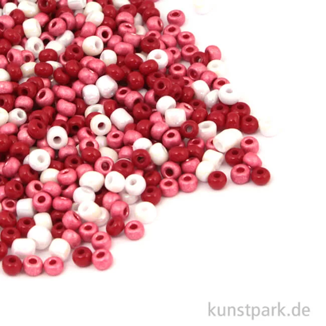 Artikelbild 1 des Artikels “Rocailles Perlmutt Rosé Mix - 2,6 mm, 17g Dose “
