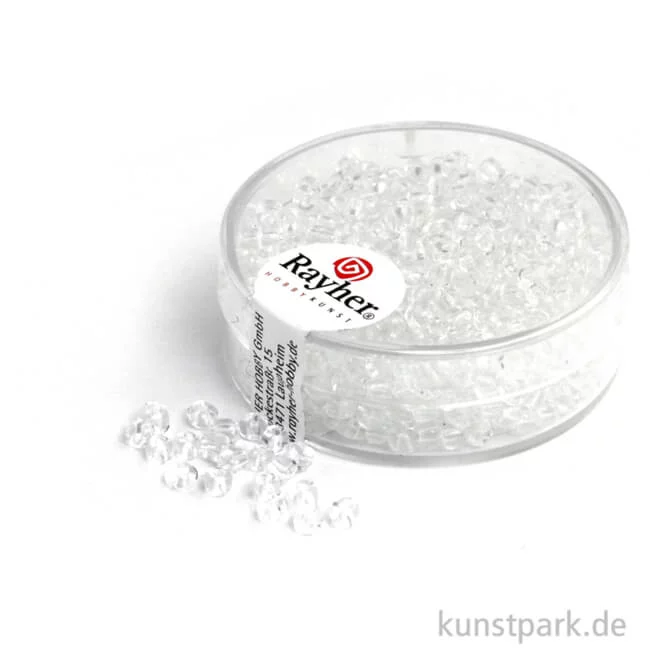 Artikelbild 1 des Artikels “Rocailles transparent - 2,6 mm - 17 g Dose | Kristall“