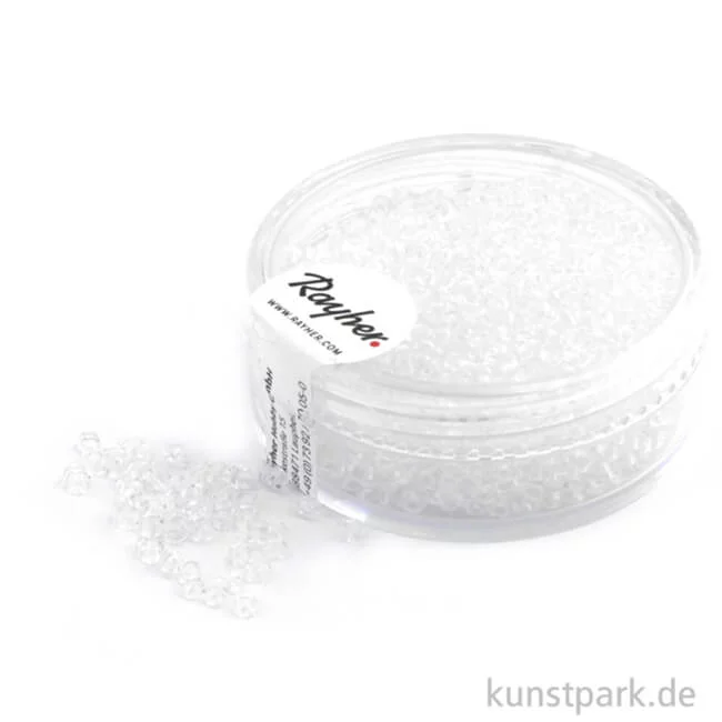 Artikelbild 1 des Artikels “Rocailles transparent - 2 mm - 17 g Dose | Kristall“