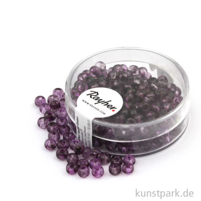 Artikelbild 1 des Artikels “Rocailles TWO TONE - 4 mm - 17 g Dose | Brombeere“