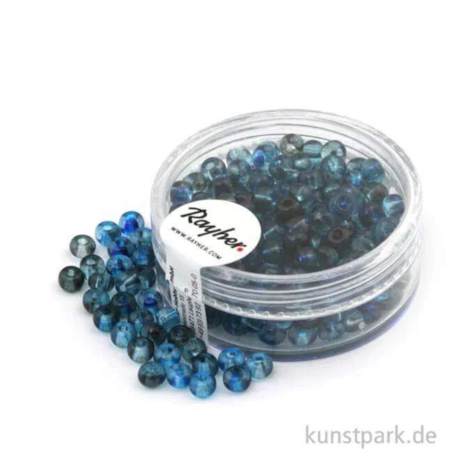 Artikelbild 1 des Artikels “Rocailles TWO TONE - 4 mm - 17 g Dose | Taubenblau“