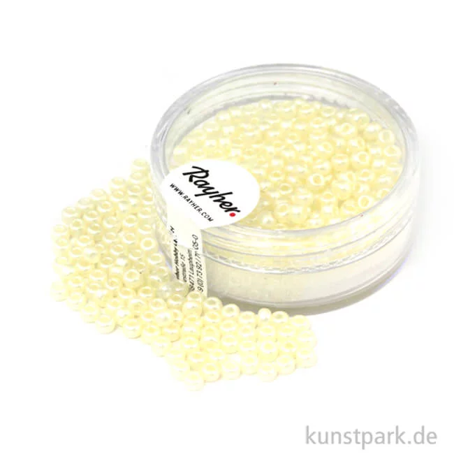 Artikelbild 1 des Artikels “Rocailles verwachst - 2,6 mm - 7g Dose | Elfenbein“