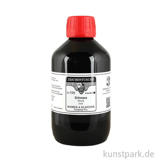Artikelbild 1 des Artikels “Rohrer & Klingner Zeichentusche - 770 Schwarz 250 ml“