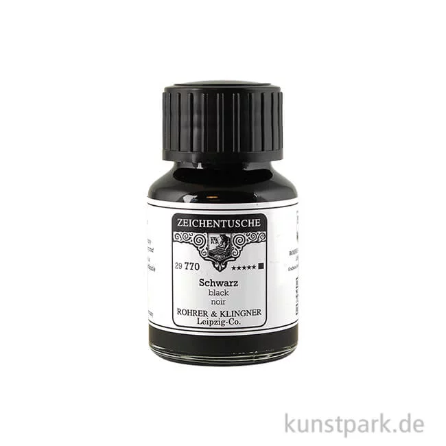 Artikelbild 1 des Artikels “Rohrer & Klingner Zeichentusche - 770 Schwarz 50 ml“