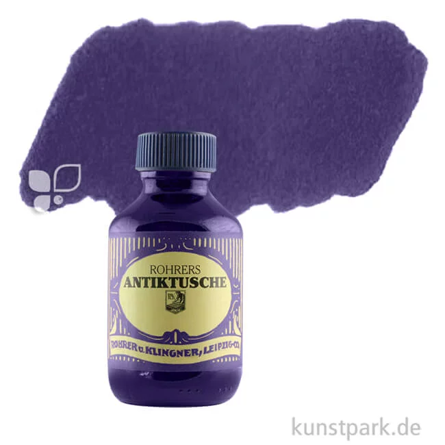 Artikelbild 1 des Artikels “Rohrer & Klingner Antiktusche 100 ml Einzelfarbe | 410 Blauviolett“