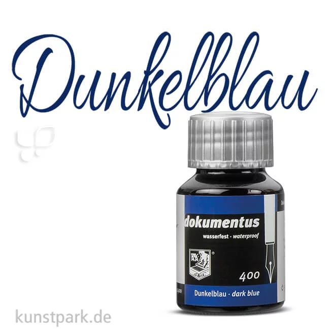 Artikelbild 1 des Artikels “Rohrer & Klingner dokumentus, Dokumententinte, 50 ml Einzelfarbe | Dark Blue“