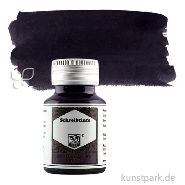 Artikelbild 1 des Artikels “Rohrer & Klingner Schreibtinte 50 ml Einzelfarbe | 707 Leipziger Schwarz“