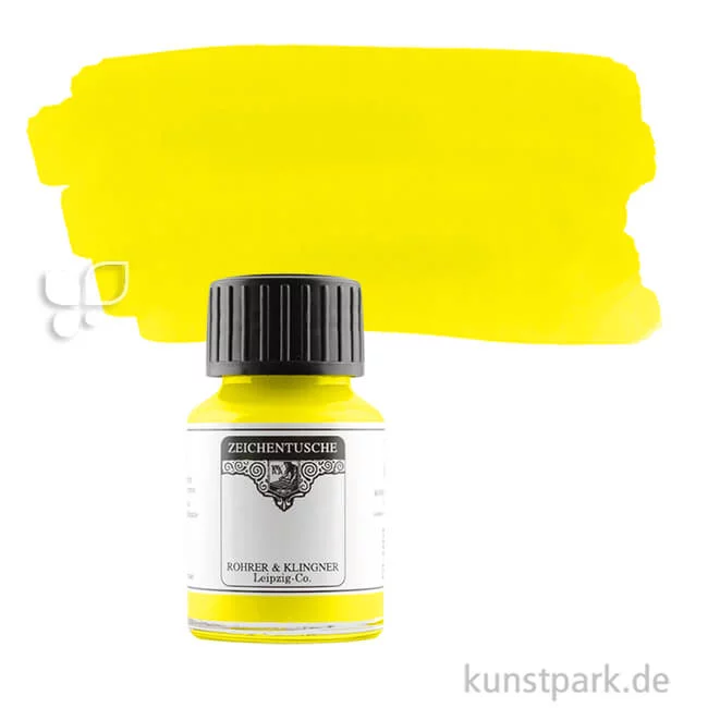 Artikelbild 1 des Artikels “Rohrer & Klingner Zeichentusche 50 ml Einzelfarbe | 701 Gelb“