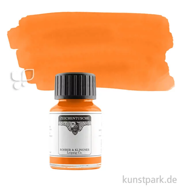 Artikelbild 1 des Artikels “Rohrer & Klingner Zeichentusche 50 ml Einzelfarbe | 721 Orange“