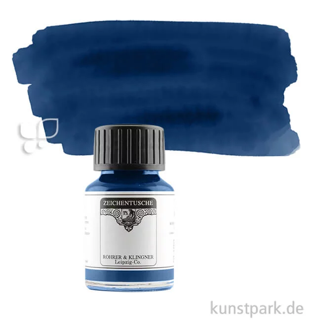 Artikelbild 1 des Artikels “Rohrer & Klingner Zeichentusche 50 ml Einzelfarbe | 742 Indigo“