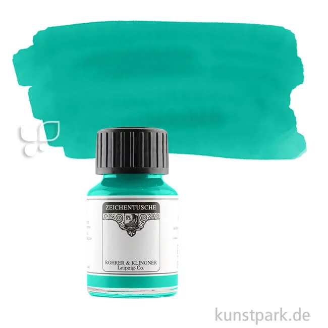 Artikelbild 1 des Artikels “Rohrer & Klingner Zeichentusche 50 ml Einzelfarbe | 750 Phtalogrün“