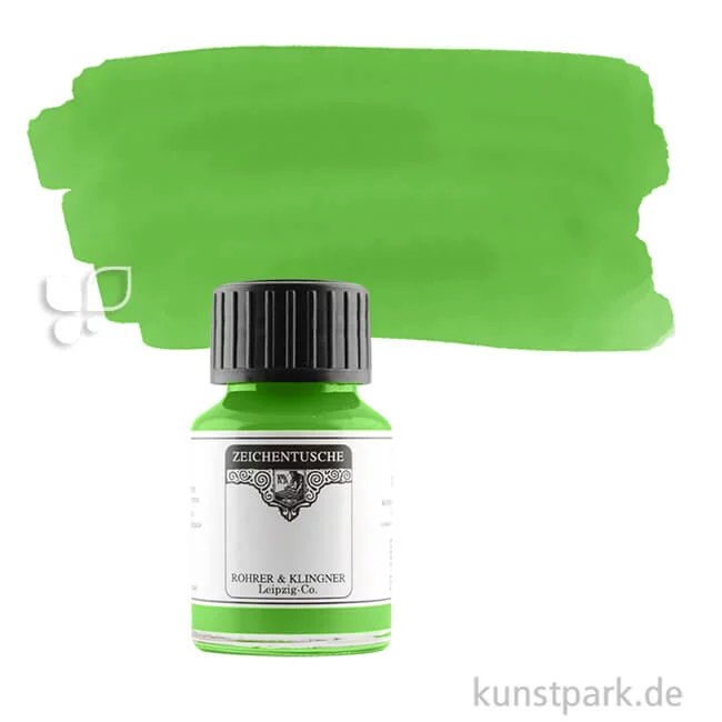 Artikelbild 1 des Artikels “Rohrer & Klingner Zeichentusche 50 ml Einzelfarbe | 753 Gelbgrün“
