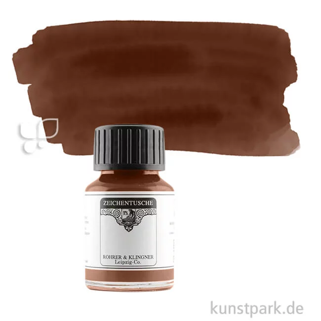 Artikelbild 1 des Artikels “Rohrer & Klingner Zeichentusche 50 ml Einzelfarbe | 760 Umbra“
