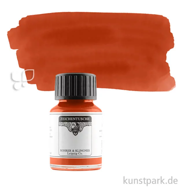 Artikelbild 1 des Artikels “Rohrer & Klingner Zeichentusche 50 ml Einzelfarbe | 763 Siena gebrannt“