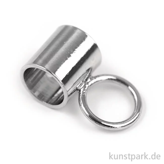 Artikelbild 1 des Artikels “Rohrförmiger Anhänger mit Öse - Silber, 8 x 6 mm, 1 Stück “