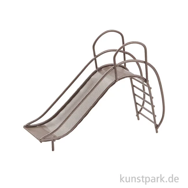 Artikelbild 1 des Artikels “Miniatur Rutsche aus Metall - Braun, 12,5 cm “