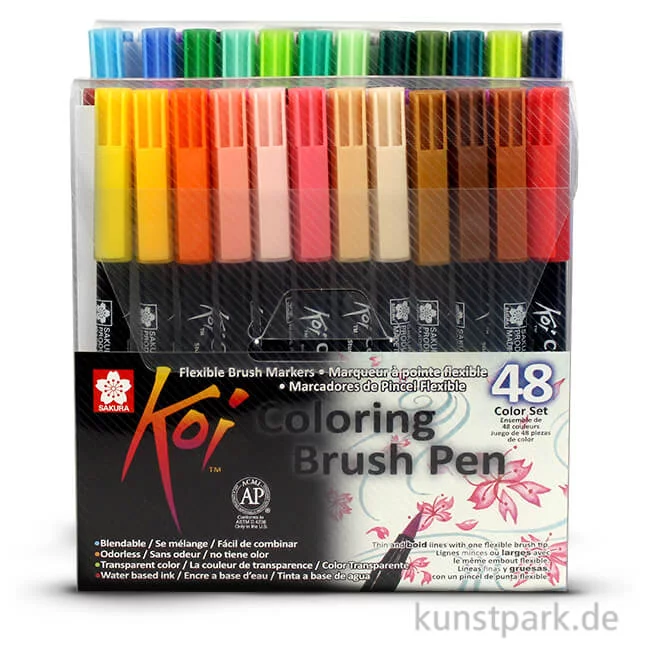 Artikelbild 1 des Artikels “Sakura Koi Coloring Brush Pen Set - 48 verschiedene Farben “