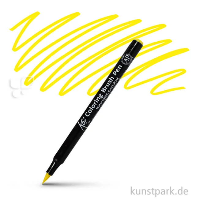 Artikelbild 1 des Artikels “Sakura Koi Coloring Brush Pen Einzelstift | Yellow“