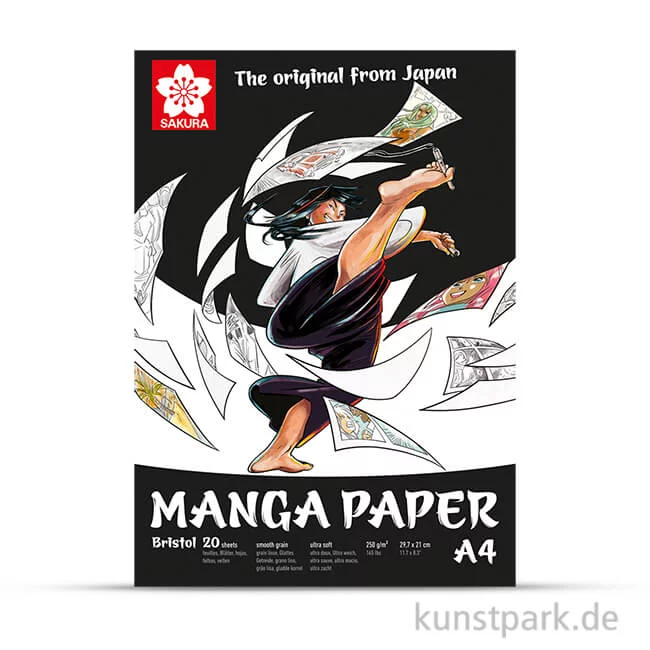 Artikelbild 1 des Artikels “Sakura Manga Zeichenblock, 20 Blatt, 250g DIN A4“