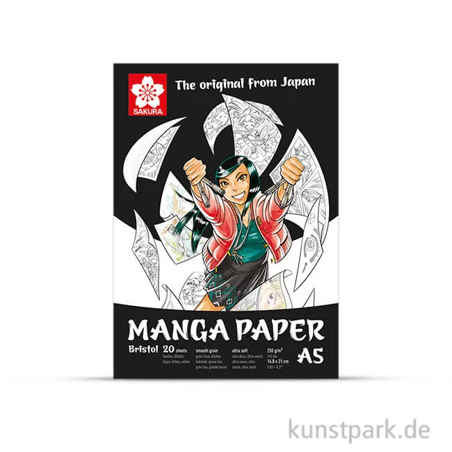 Artikelbild 1 des Artikels “Sakura Manga Zeichenblock, 20 Blatt, 250g DIN A5“