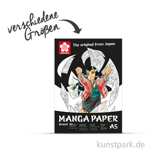 Artikelbild 1 des Artikels “Sakura Manga Zeichenblock, 20 Blatt, 250g “