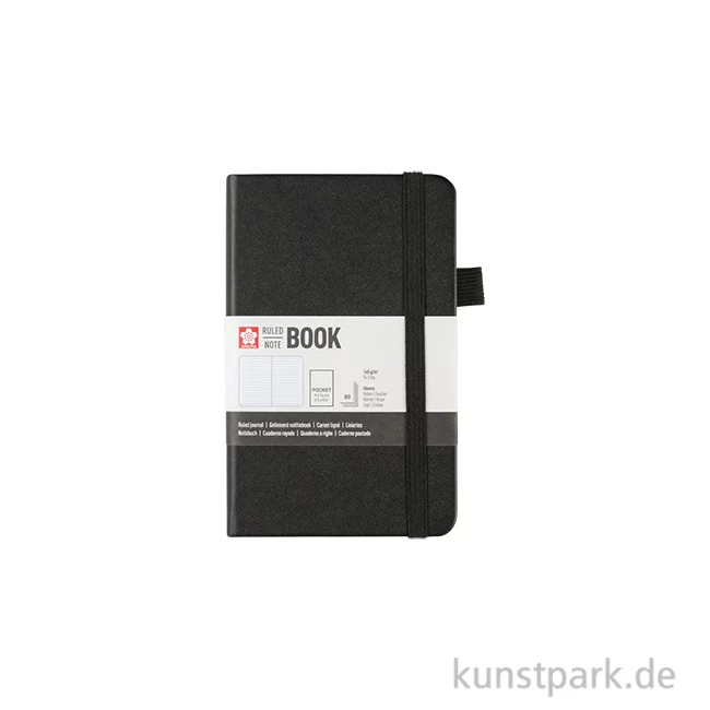 Artikelbild 1 des Artikels “Sakura Notizbuch, Liniert, Schwarz 9 x 14 cm“