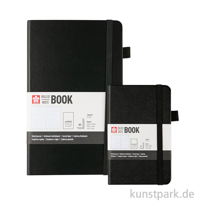 Artikelbild 1 des Artikels “Sakura Notizbuch, Liniert, Schwarz “