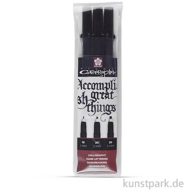 Artikelbild 1 des Artikels “Sakura PIGMA Calligrapher Pen 3er-Set “