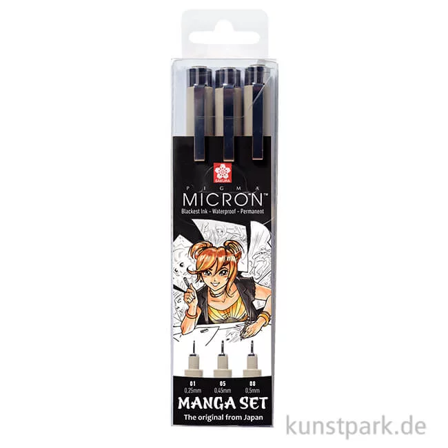 Artikelbild 1 des Artikels “Sakura PIGMA Micron Manga Set, 3-teilig “