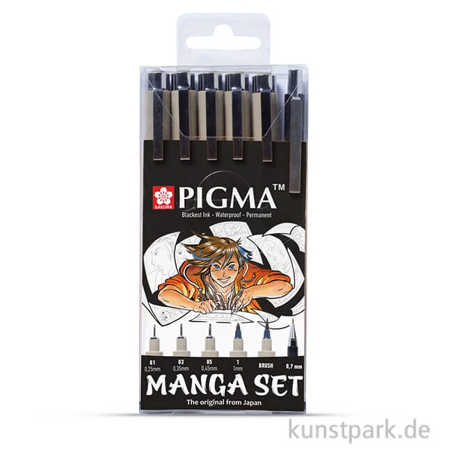 Artikelbild 1 des Artikels “Sakura PIGMA Micron Manga Set, 6-teilig “