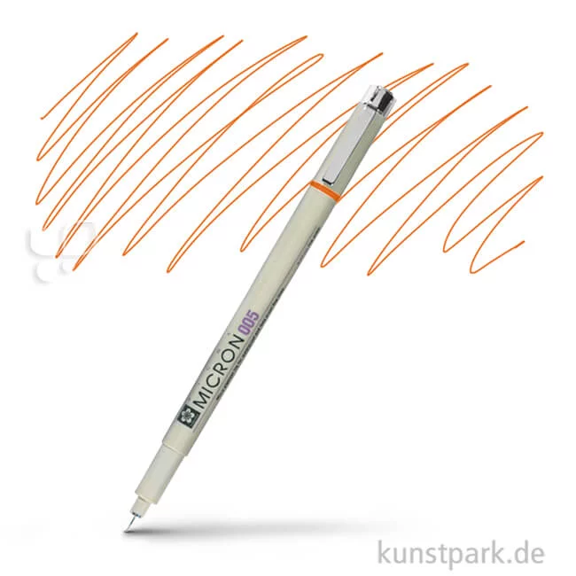 Artikelbild 1 des Artikels “Sakura PIGMA Micron Fineliner 0,2 mm Einzelstift | 5 Orange“