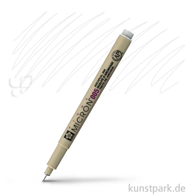 Artikelbild 1 des Artikels “Sakura PIGMA Micron Fineliner 0,2 mm Einzelstift | 42 Kaltgrau Hell“