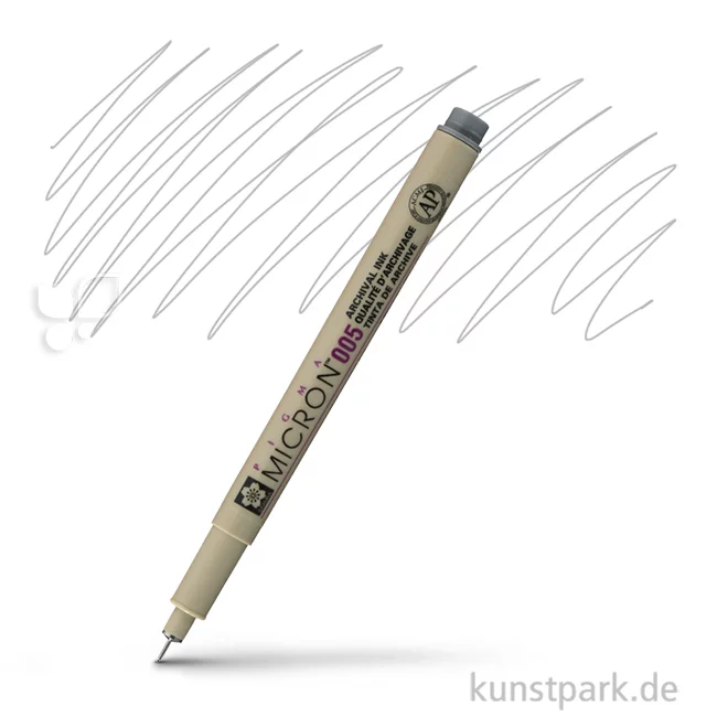Artikelbild 1 des Artikels “Sakura PIGMA Micron Fineliner 0,2 mm Einzelstift | 44 Kaltgrau“