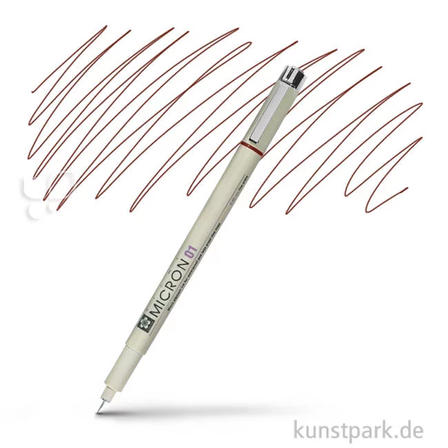 Artikelbild 1 des Artikels “Sakura PIGMA Micron Fineliner 0,25 mm Einzelstift | 12 Braun“