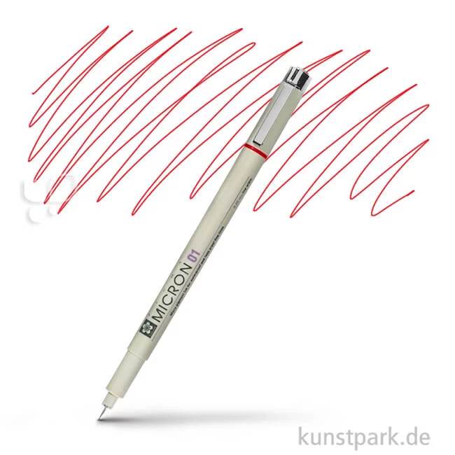 Artikelbild 1 des Artikels “Sakura PIGMA Micron Fineliner 0,25 mm Einzelstift | 19 Rot“