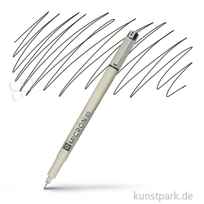 Artikelbild 1 des Artikels “Sakura PIGMA Micron Fineliner 0,35 mm Einzelstift | 49 Schwarz“