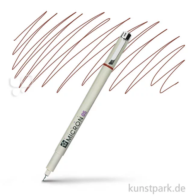 Artikelbild 1 des Artikels “Sakura PIGMA Micron Fineliner 0,45 mm Einzelstift | 12 Braun“