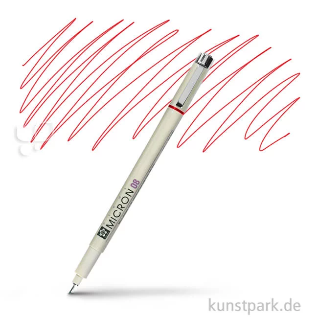 Artikelbild 1 des Artikels “Sakura PIGMA Micron Fineliner 0,5 mm Einzelstift | 19 Rot“