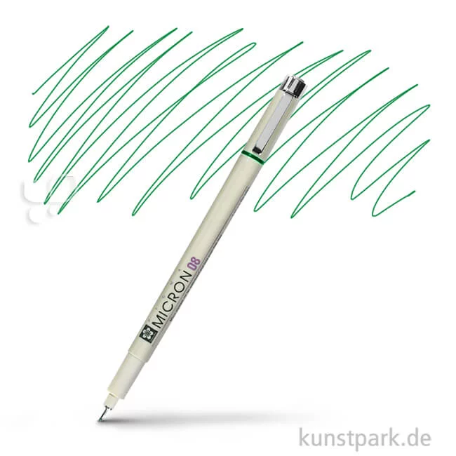 Artikelbild 1 des Artikels “Sakura PIGMA Micron Fineliner 0,5 mm Einzelstift | 29 Grün“