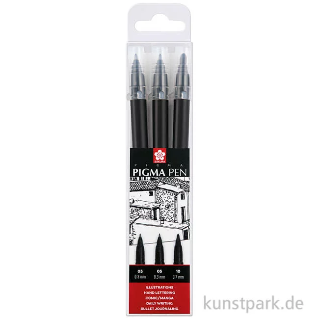 Artikelbild 1 des Artikels “Sakura PIGMA Pen 3er-Set Schwarz “