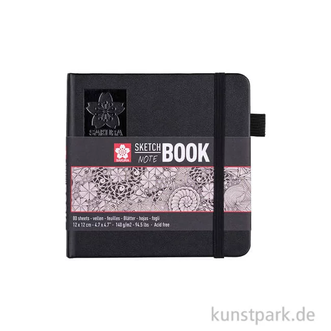Artikelbild 1 des Artikels “Sakura Skizzenbuch, 80 Blatt, Cremeweiß, 140g 12 x 12 cm“