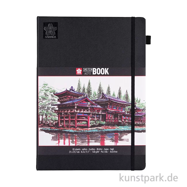 Artikelbild 1 des Artikels “Sakura Skizzenbuch, 80 Blatt, Cremeweiß, 140g A4 (21 x 29, 7 cm)“