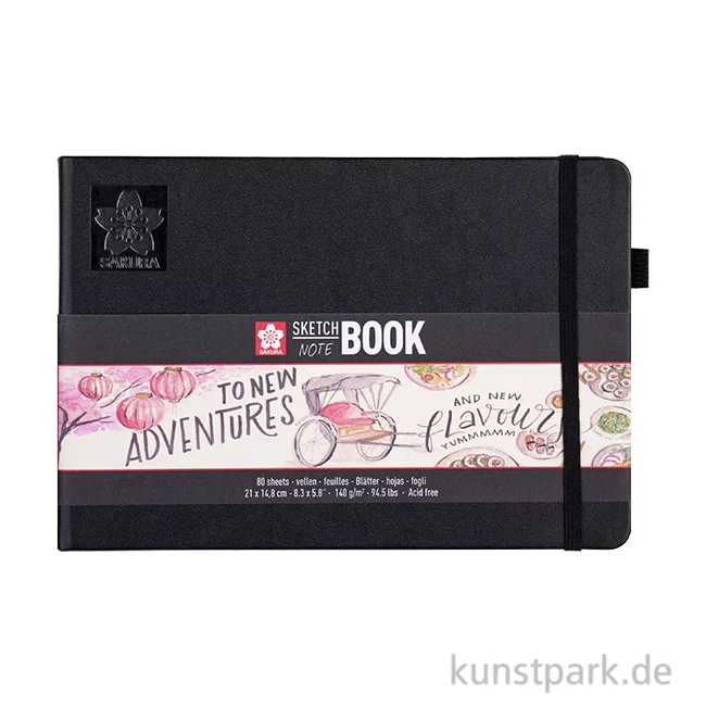 Artikelbild 1 des Artikels “Sakura Skizzenbuch, 80 Blatt, Cremeweiß, 140g A5 (21 x 14, 8 cm)“