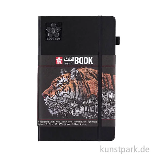 Artikelbild 1 des Artikels “Sakura Skizzenbuch, 80 Blatt, Schwarzes Papier, 140g “